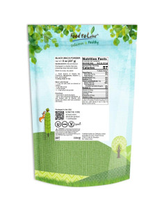 Polvo de Maca Negra Cruda 226.8g Food to Live - Suplemento Energizante 2