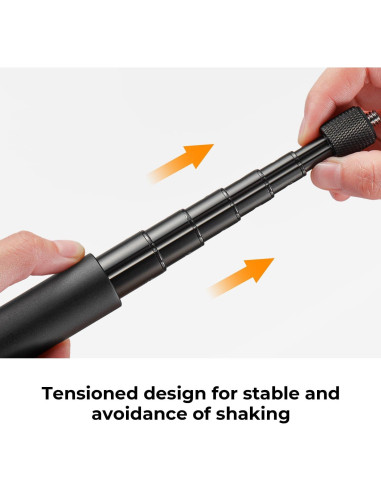 K&F Concept Palo de Selfie Invisible 153cm para GoPro y DJI