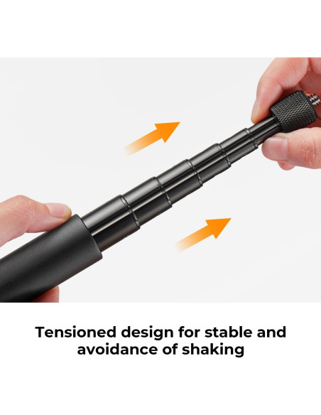 K&F Concept Palo de Selfie Invisible 153cm para GoPro y DJI