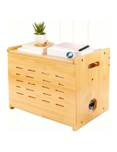 Caja Oculta para Router WiFi Fullin de Bambú 37.5x28.5cm