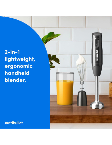 Batidora de Inmersión NutriBullet Lite 300W Gris Oscuro