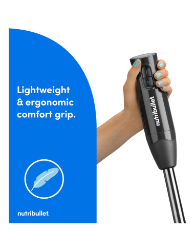 Batidora de Inmersión NutriBullet Lite 300W Gris Oscuro