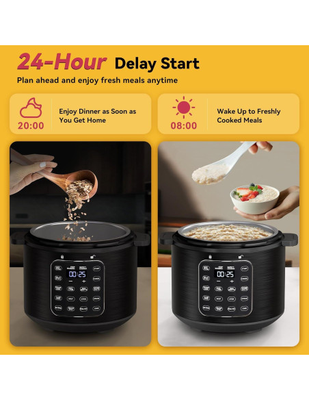 Olla de Presión Eléctrica Carori 6L con Pantalla Táctil 1000W