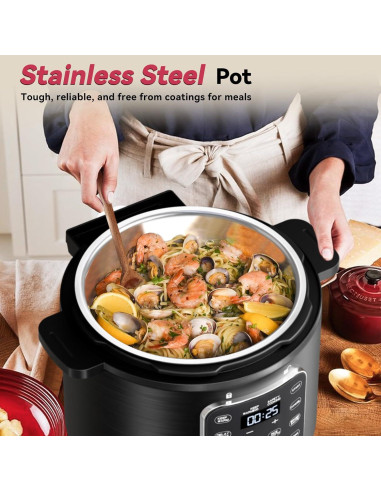 Olla de Presión Eléctrica Carori 6L con Pantalla Táctil 1000W