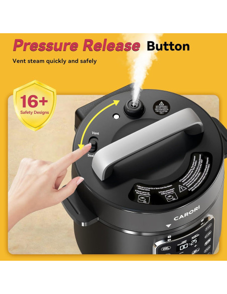 Olla de Presión Eléctrica Carori 6L con Pantalla Táctil 1000W