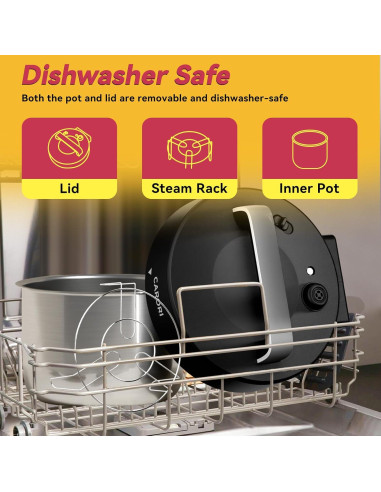 Olla de Presión Eléctrica Carori 6L con Pantalla Táctil 1000W