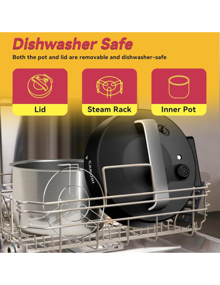 Olla de Presión Eléctrica Carori 6L con Pantalla Táctil 1000W