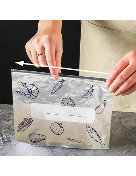 30 Bolsas de Almacenamiento Reutilizables Nuckhuce 26x29 cm