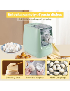 Máquina de Pasta Eléctrica Treliamd Verde 260W 13 Discos 2