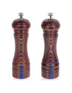 Juego de Molinillos de Sal y Pimienta de Madera Pakka 2 Pzas 18 cm