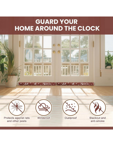 Tapón de Corrientes Gisafai 152 cm Café Insonorizante