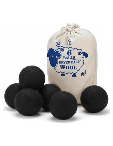 Bolas de Secado de Lana Genérico 6 Unidades 6 cm Reutilizables