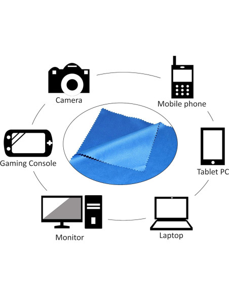 Paño de Microfibra Eco-Fused 40x40 cm Paquete de 4