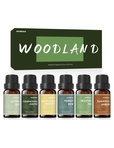 Aceite de Fragancia Woodland AmaKane 6x10ml - Aromas Naturales
