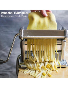 Máquina de Pasta AITRAI Manual 9 Grosor Acero Inoxidable 2