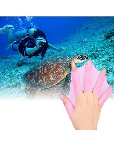 Guantes de Silicona para Natación Bgieaug L Unisex