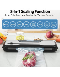 Máquina de Sellado al Vacío Beelicious 8-en-1 Acero Inoxidable 2
