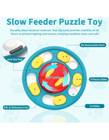 Juguete Interactivo para Perros Secyba - Comedero Lento 24.5cm