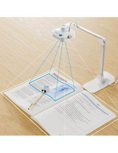 Cámara Documental OKIOCAM W1 4K 8MP con Luz LED y AI