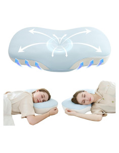 Almohada Cervical Ergonomica SUBCULTUREPICK Azul 59.7x34.3cm