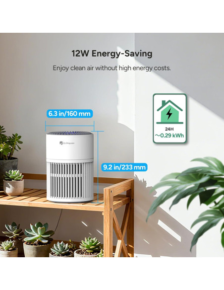 Purificador de aire HEPA Dr.Prepare DAP03 12W para hogar