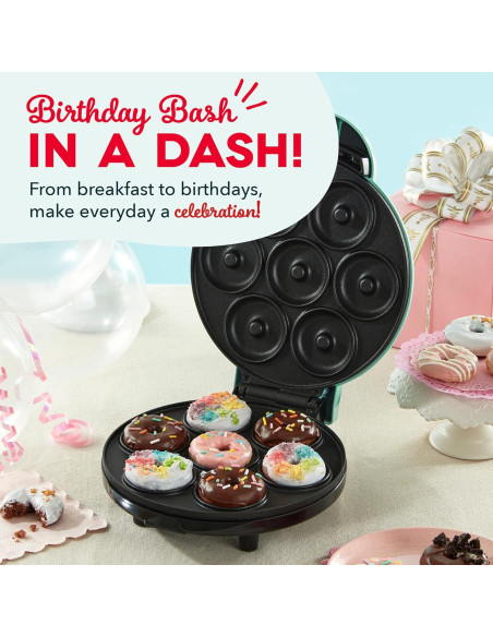 Fabricante de Donuts Dash DDM007GBAQ04 - Hace 7 Mini Donuts