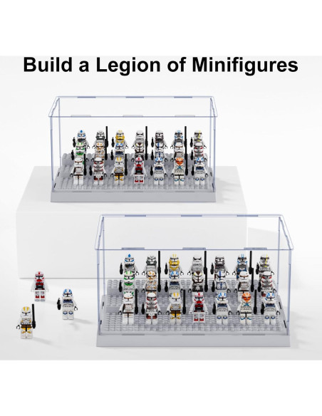 Caja de Exhibición Mlikero para Minifiguras 25,5x15,5x13,7cm