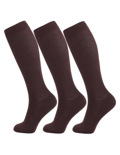 Calcetines de Compresión +MD para Mujeres y Hombres 3 Pares 15-20mmHg