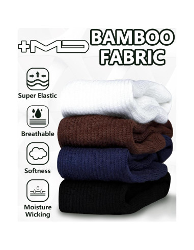 Calcetines de Compresión +MD para Mujeres y Hombres 3 Pares 15-20mmHg