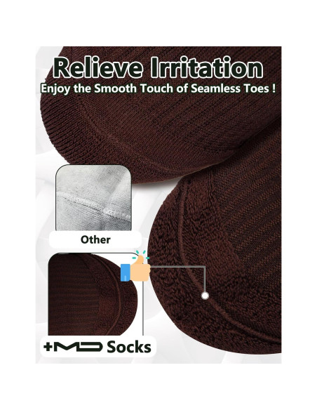 Calcetines de Compresión +MD para Mujeres y Hombres 3 Pares 15-20mmHg