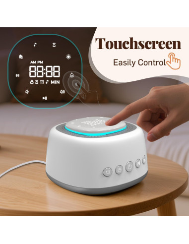 Máquina de Sonido Coyeku con 50 Sonidos Relajantes y Luz Nocturna