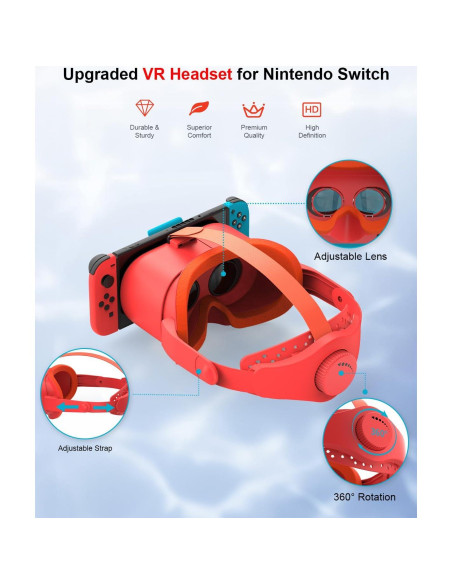 Auriculares VR Nintendo Switch y OLED STARTRC con lente ajustable