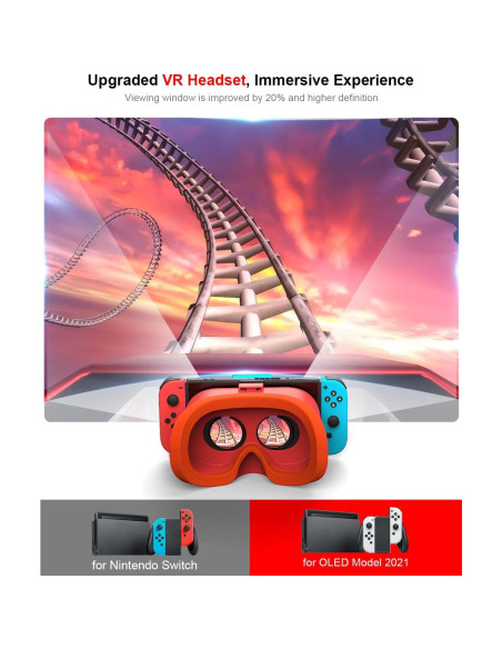 Auriculares VR Nintendo Switch y OLED STARTRC con lente ajustable