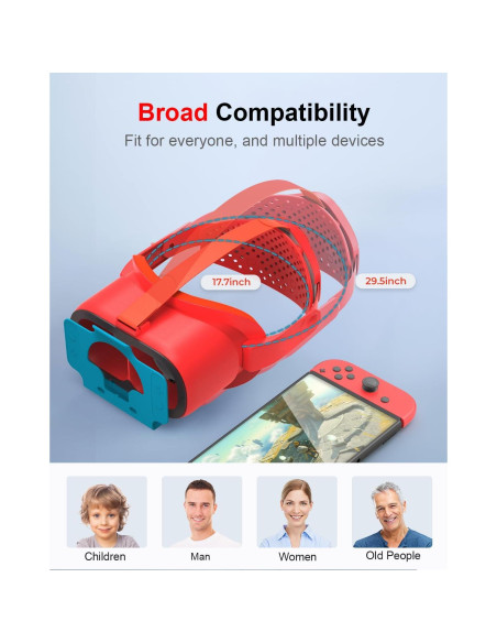 Auriculares VR Nintendo Switch y OLED STARTRC con lente ajustable