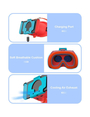 Auriculares VR Nintendo Switch y OLED STARTRC con lente ajustable