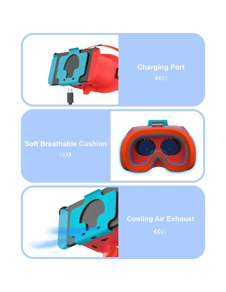 Auriculares VR Nintendo Switch y OLED STARTRC con lente ajustable