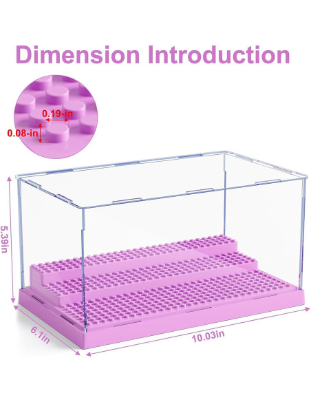 Caja de Exhibición Mlikero para Minifiguras Acrílica 25,4 cm