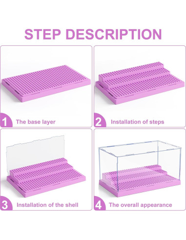 Caja de Exhibición Mlikero para Minifiguras Acrílica 25,4 cm