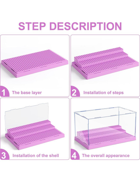 Caja de Exhibición Mlikero para Minifiguras Acrílica 25,4 cm