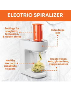 Espiralizador Eléctrico MasterChef MTF-SPR-771 3 en 1 2