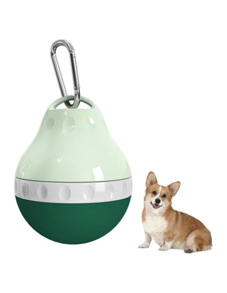 Botella de Agua para Perros DONGKER 200ml Plegable Verde