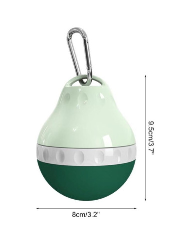 Botella de Agua para Perros DONGKER 200ml Plegable Verde