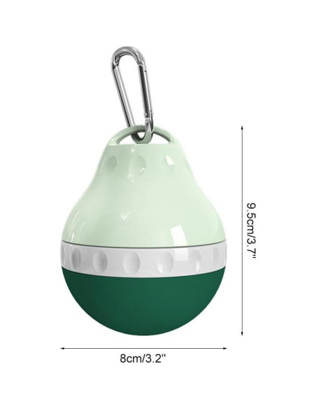 Botella de Agua para Perros DONGKER 200ml Plegable Verde