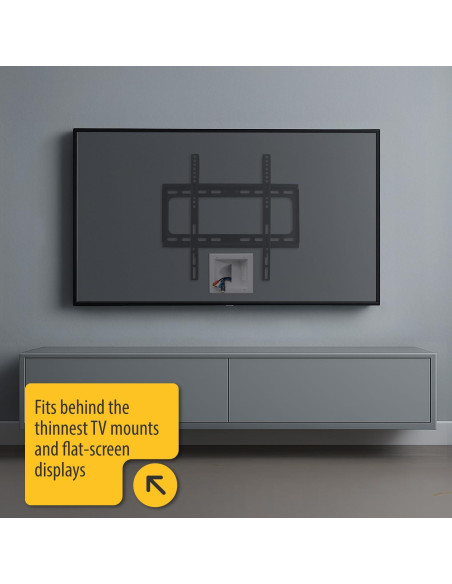 Placa de Pared DataComm 45-0031-WH con Doble Receptáculo