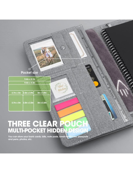 Funda Folio Pulchrum para Cuaderno A5 Ejecutivo Impermeable