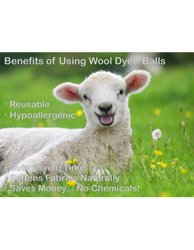 Bolas de Secadora de Lana EcoJeannie - 4 Pack XL Ecológicas