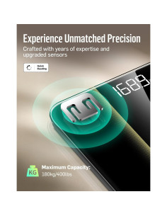 Báscula Digital de Baño RunStar BG2403, 181kg, Pantalla LED 2