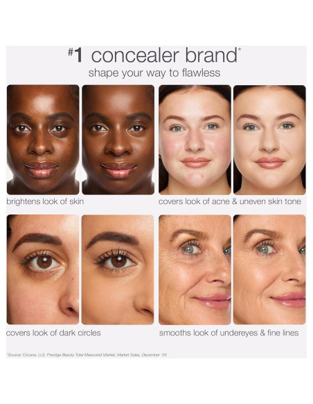 Corrector Cremoso Tarte Shape Tape + Polvo Fijador Sin Pliegues