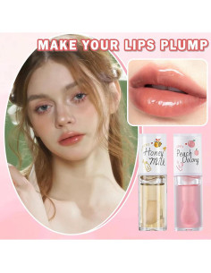 4 Piezas Aceite Labial Hidratante Baorder 28g Transparente 2