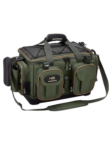 Bolsa de Hombro para Pesca BASSDASH Resistente al Agua Mediana